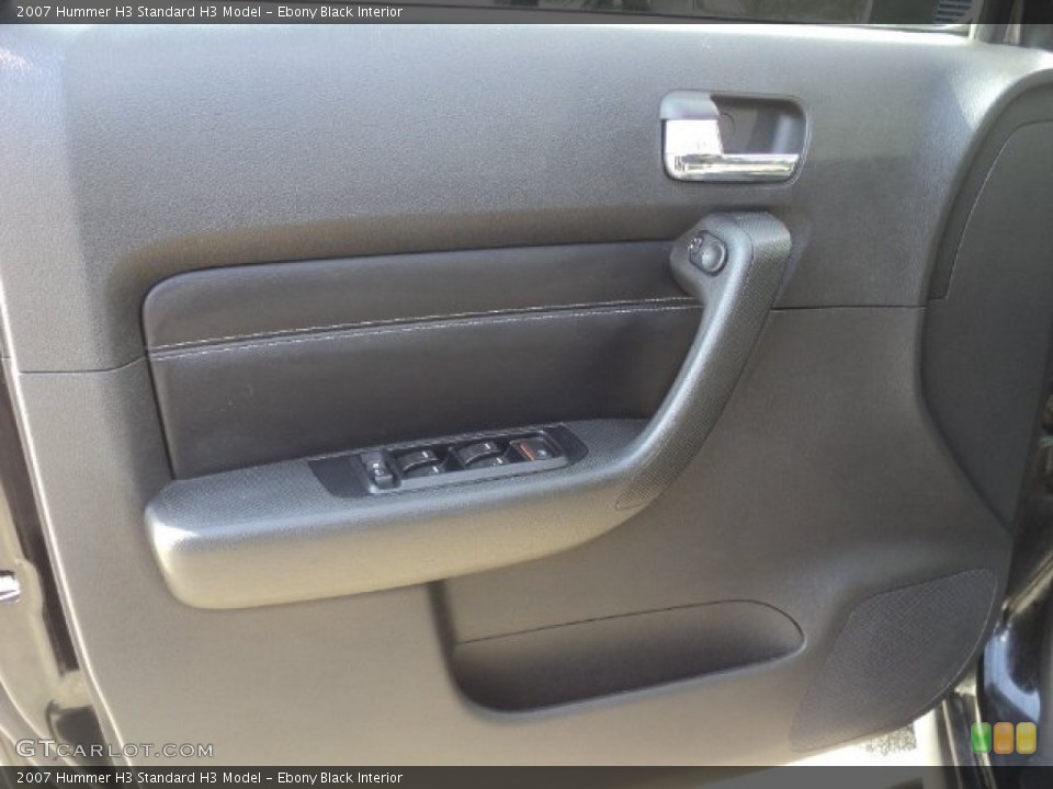 Ebony Black Interior Door Panel for the 2007 Hummer H3  #56694180