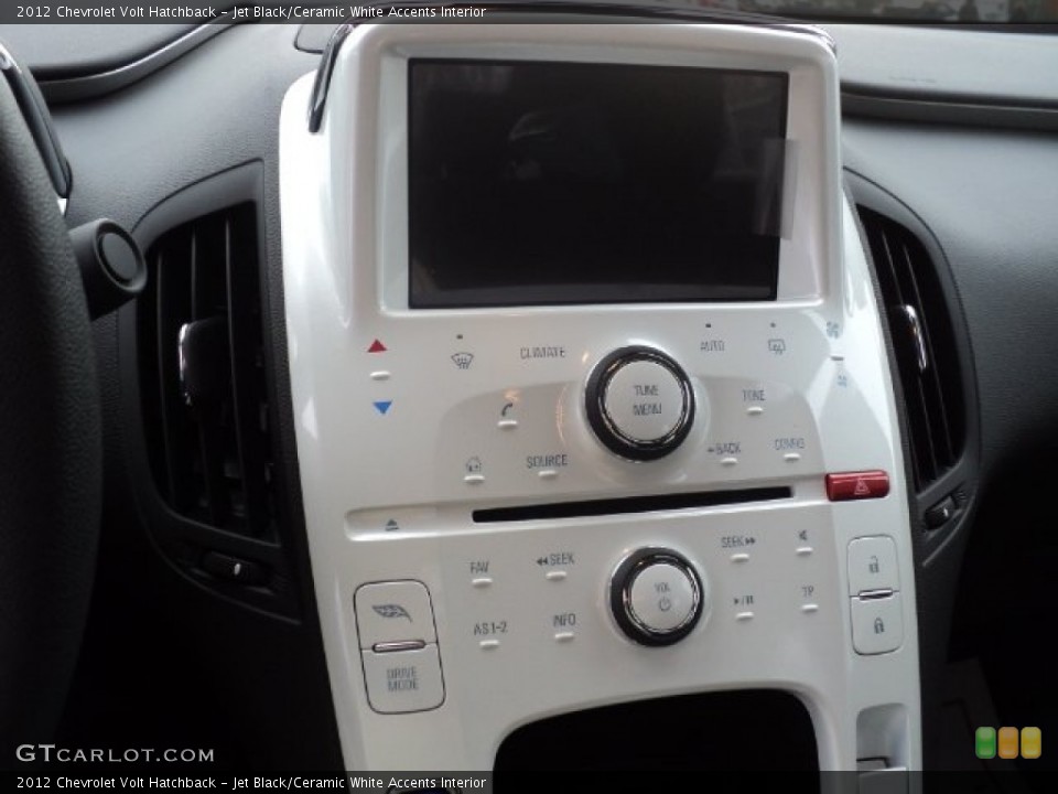 Jet Black/Ceramic White Accents Interior Controls for the 2012 Chevrolet Volt Hatchback #56694404