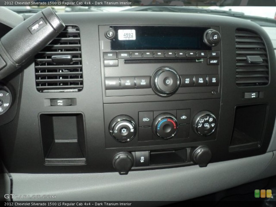Dark Titanium Interior Controls for the 2012 Chevrolet Silverado 1500 LS Regular Cab 4x4 #56694951