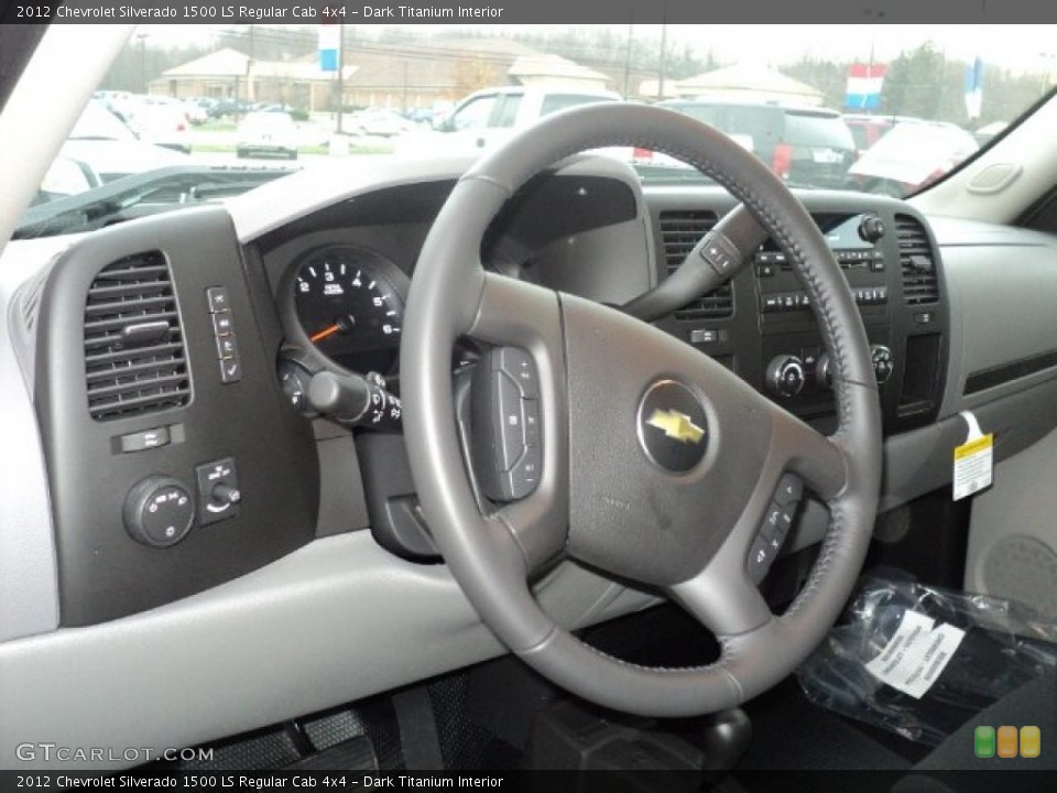 Dark Titanium Interior Steering Wheel for the 2012 Chevrolet Silverado 1500 LS Regular Cab 4x4 #56694954