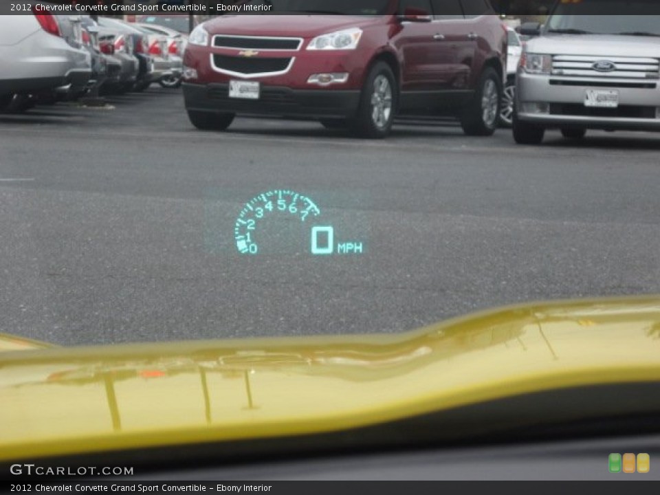 Ebony Interior Gauges for the 2012 Chevrolet Corvette Grand Sport Convertible #56695073