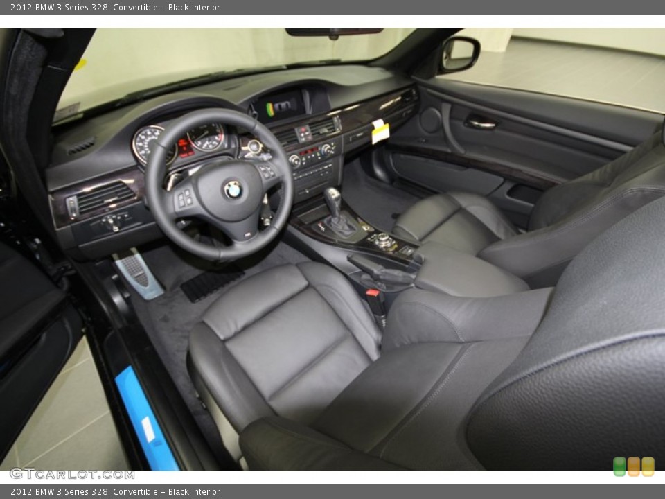 Black Interior Prime Interior for the 2012 BMW 3 Series 328i Convertible #56697906