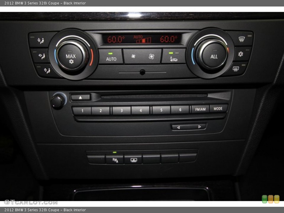 Black Interior Controls for the 2012 BMW 3 Series 328i Coupe #56698002