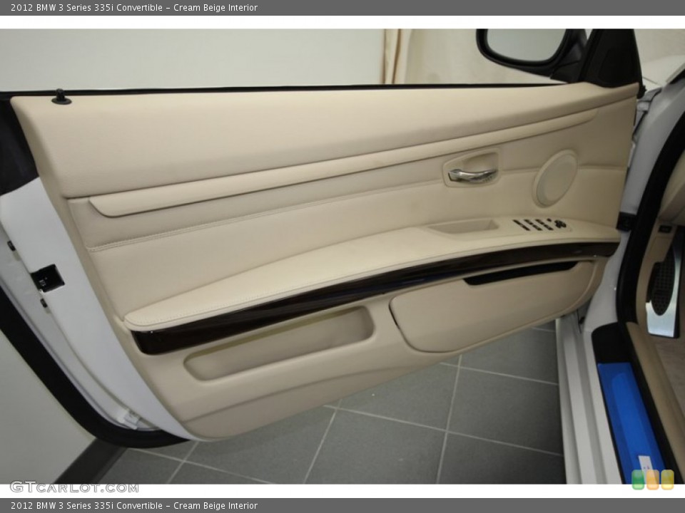 Cream Beige Interior Door Panel for the 2012 BMW 3 Series 335i Convertible #56698069