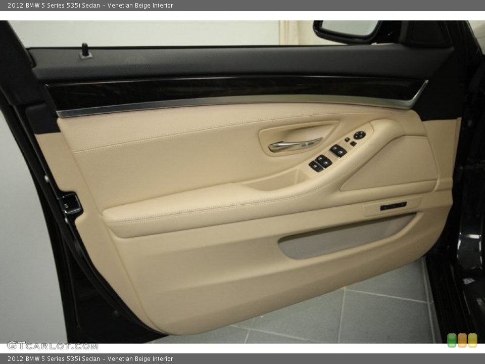 Venetian Beige Interior Door Panel for the 2012 BMW 5 Series 535i Sedan #56698146