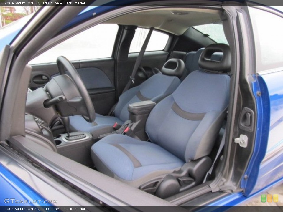 Black Interior Photo for the 2004 Saturn ION 2 Quad Coupe #56699101