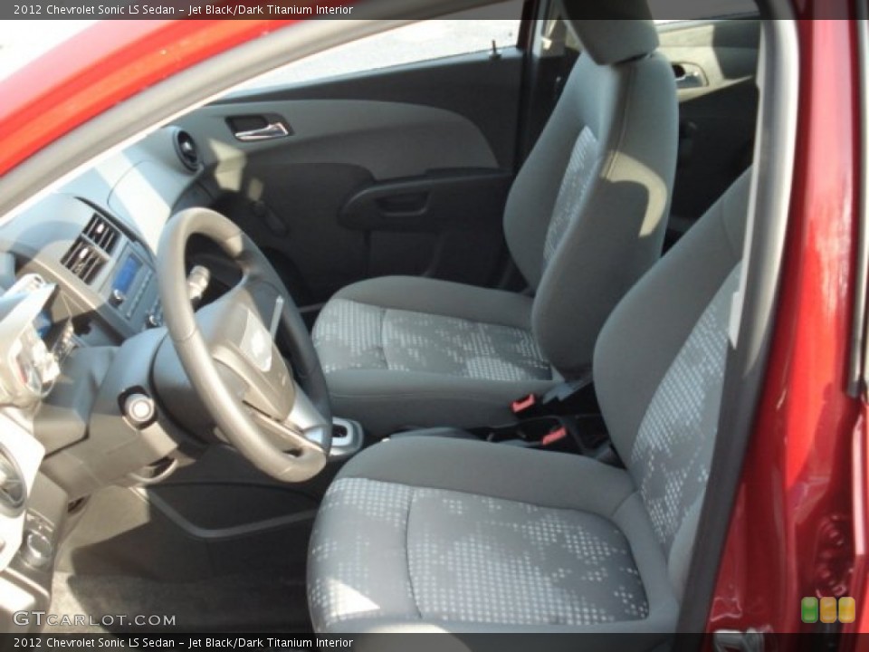 Jet Black/Dark Titanium Interior Photo for the 2012 Chevrolet Sonic LS Sedan #56705558