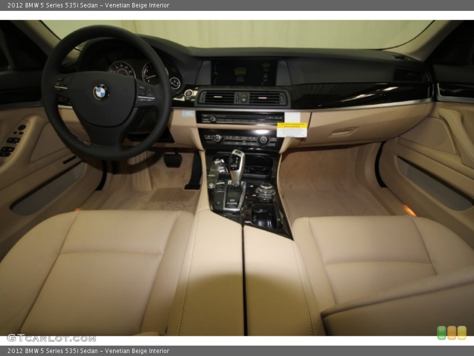 Venetian Beige Interior Dashboard for the 2012 BMW 5 Series 535i Sedan #56706035