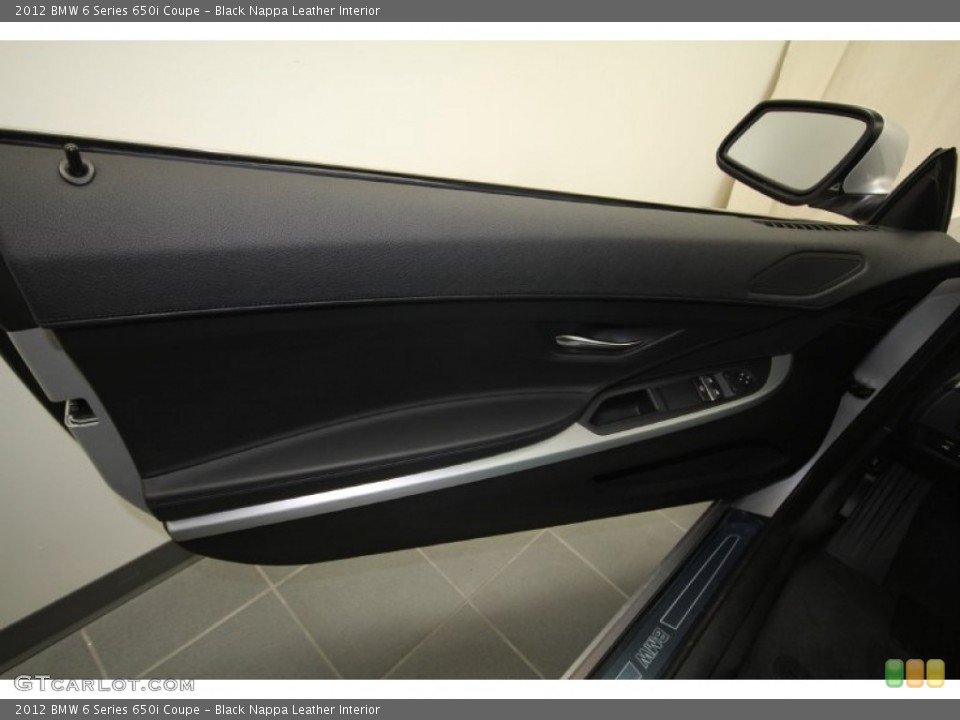 Black Nappa Leather Interior Door Panel for the 2012 BMW 6 Series 650i Coupe #56706158