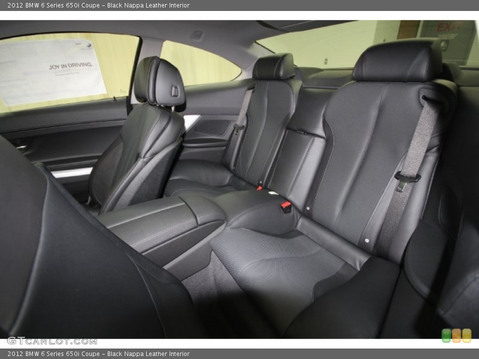 Black Nappa Leather Interior Photo for the 2012 BMW 6 Series 650i Coupe #56706178
