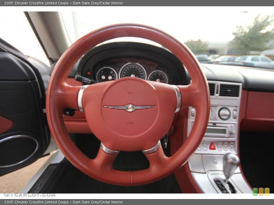 Dark Slate Grey/Cedar Interior Steering Wheel for the 2005 Chrysler Crossfire Limited Coupe #56707730