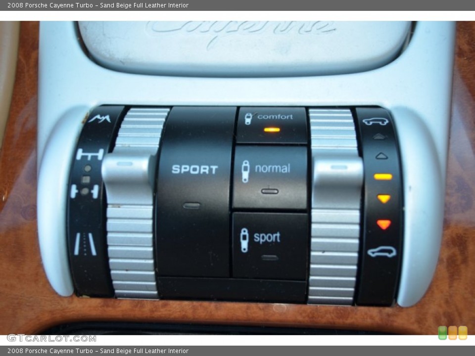 Sand Beige Full Leather Interior Controls for the 2008 Porsche Cayenne Turbo #56707814