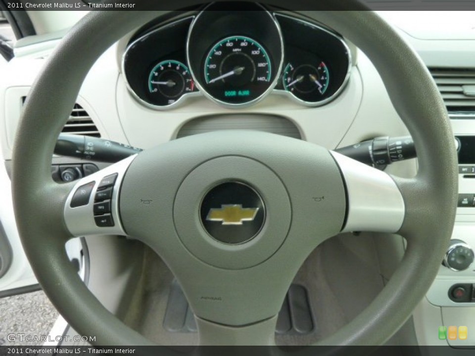 Titanium Interior Steering Wheel for the 2011 Chevrolet Malibu LS #56708285