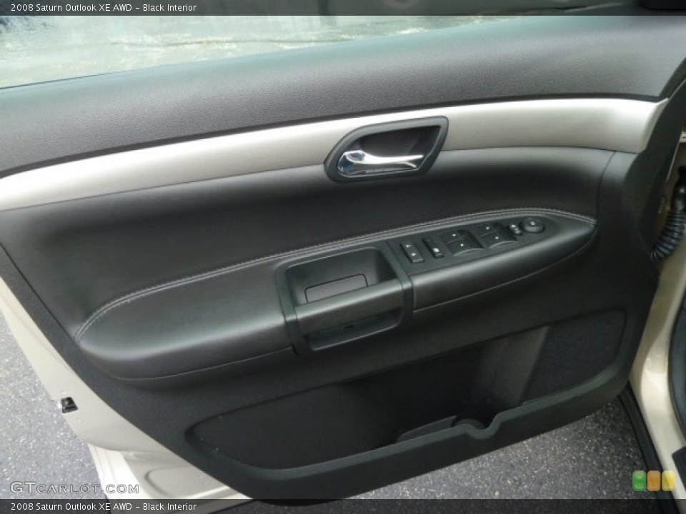 Black Interior Door Panel for the 2008 Saturn Outlook XE AWD #56708438