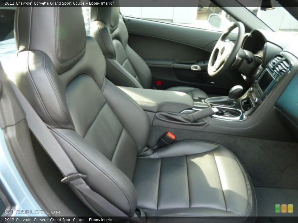 Ebony Interior Photo for the 2012 Chevrolet Corvette Grand Sport Coupe #56708600
