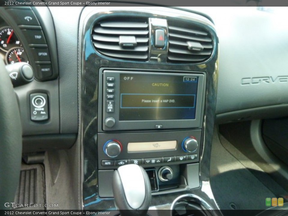 Ebony Interior Controls for the 2012 Chevrolet Corvette Grand Sport Coupe #56708612