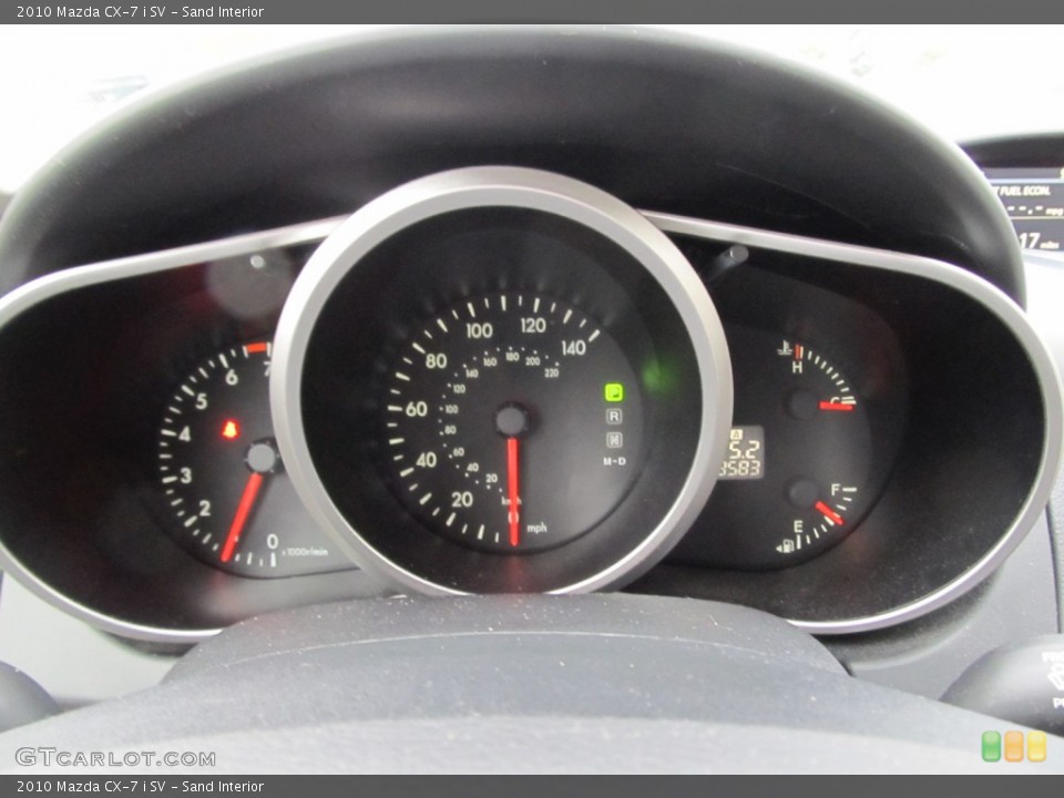 Sand Interior Gauges for the 2010 Mazda CX-7 i SV #56709233