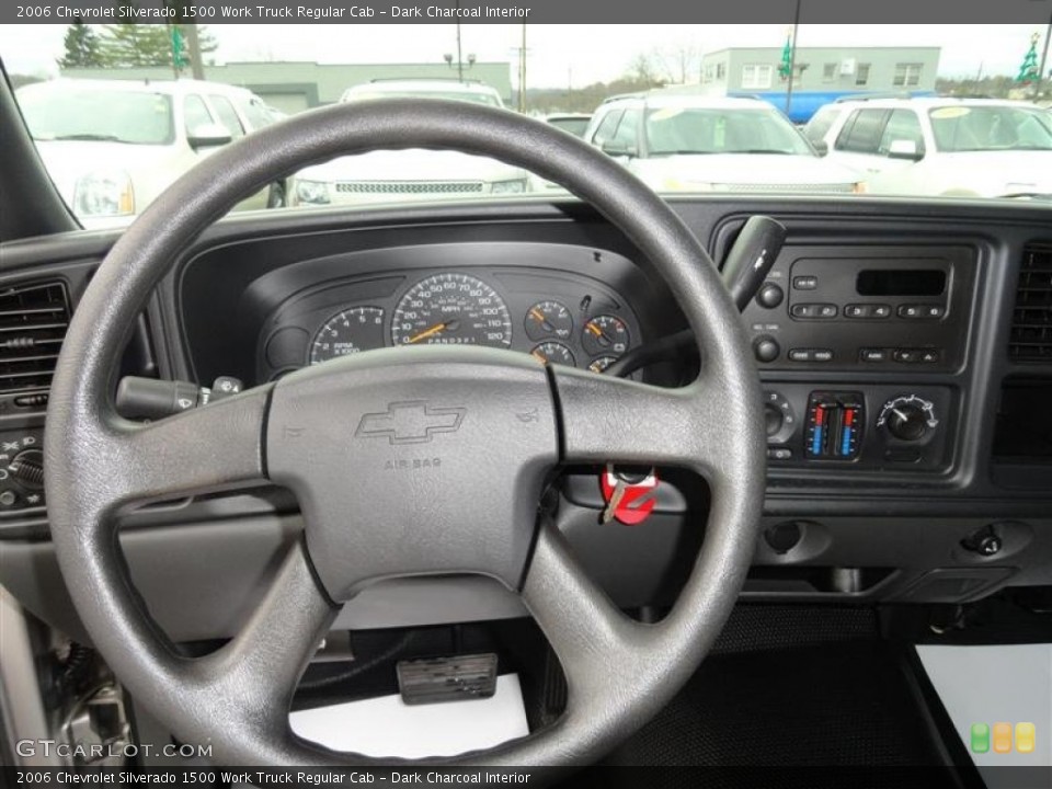 Dark Charcoal Interior Steering Wheel for the 2006 Chevrolet Silverado 1500 Work Truck Regular Cab #56709665