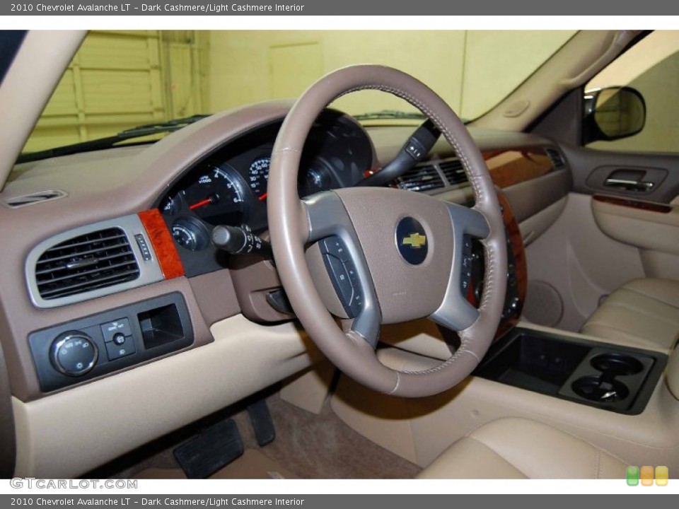 Dark Cashmere/Light Cashmere Interior Steering Wheel for the 2010 Chevrolet Avalanche LT #56711726