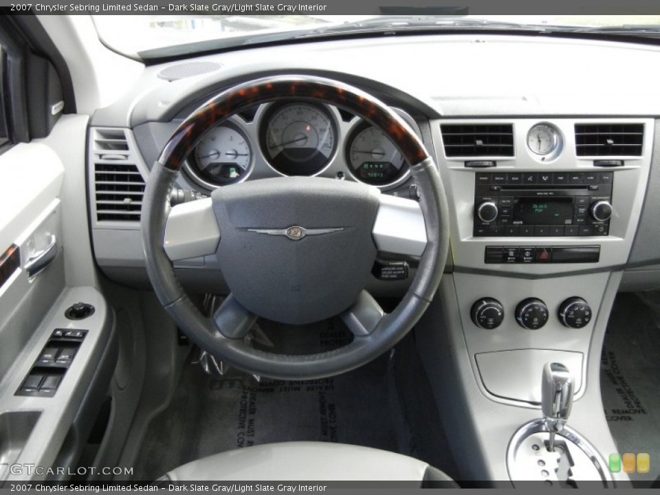 Dark Slate Gray/Light Slate Gray Interior Dashboard for the 2007 Chrysler Sebring Limited Sedan #56712504