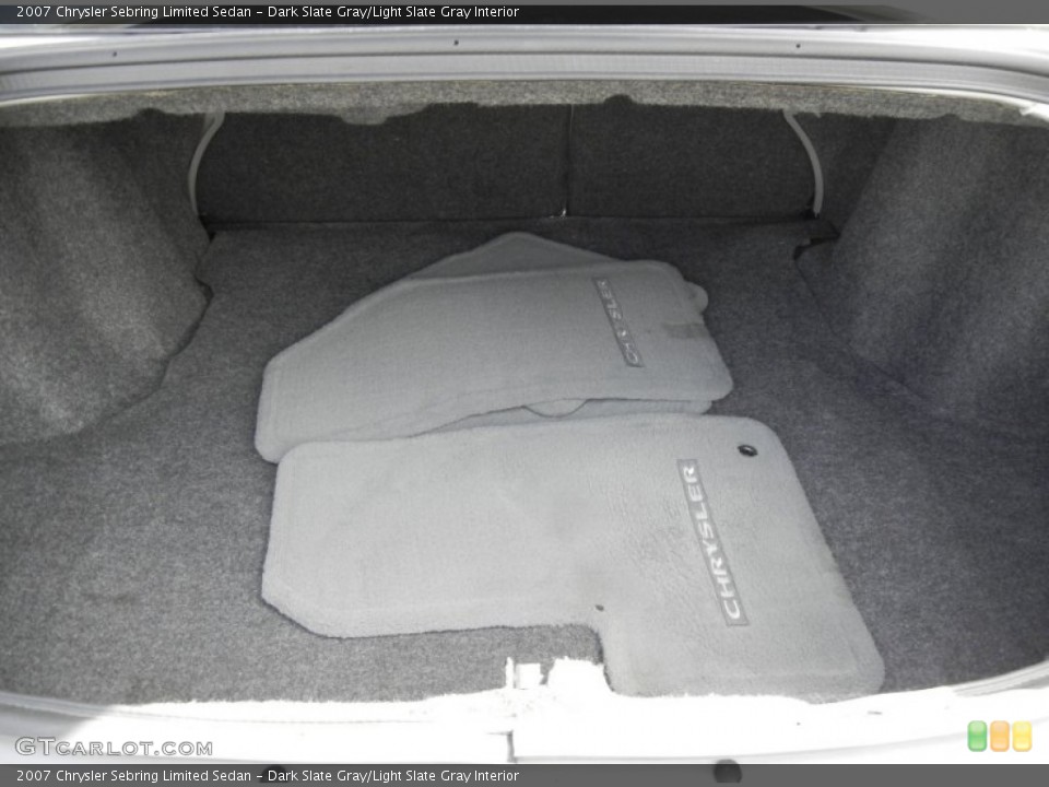Dark Slate Gray/Light Slate Gray Interior Trunk for the 2007 Chrysler Sebring Limited Sedan #56712557