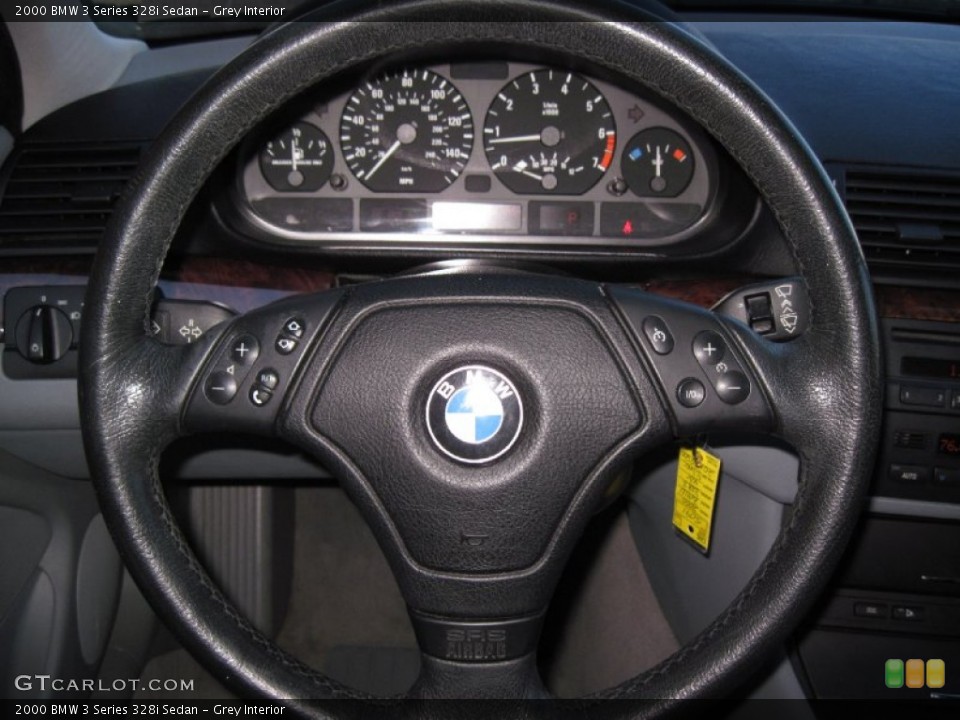 Grey Interior Steering Wheel for the 2000 BMW 3 Series 328i Sedan #56712707