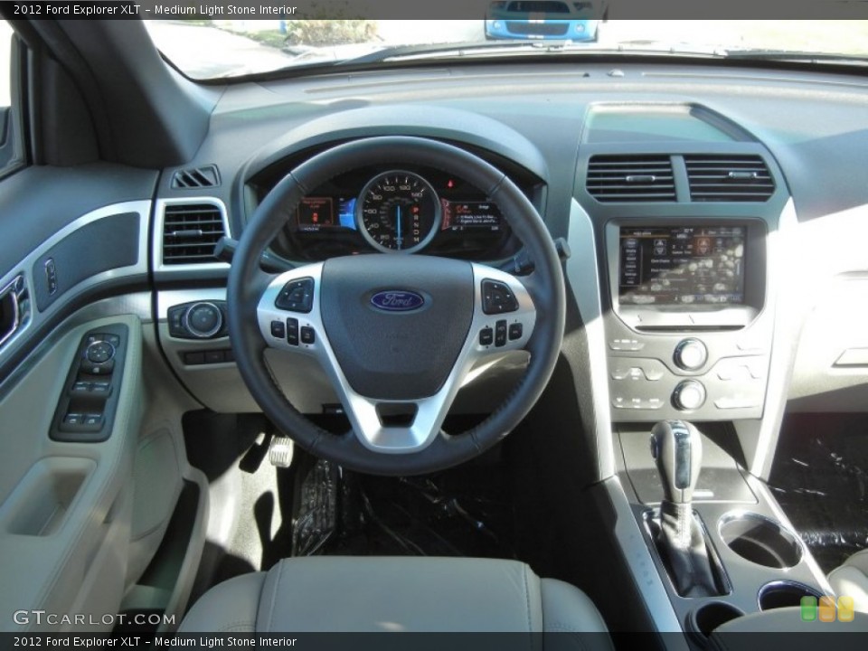 Medium Light Stone Interior Dashboard for the 2012 Ford Explorer XLT #56712920