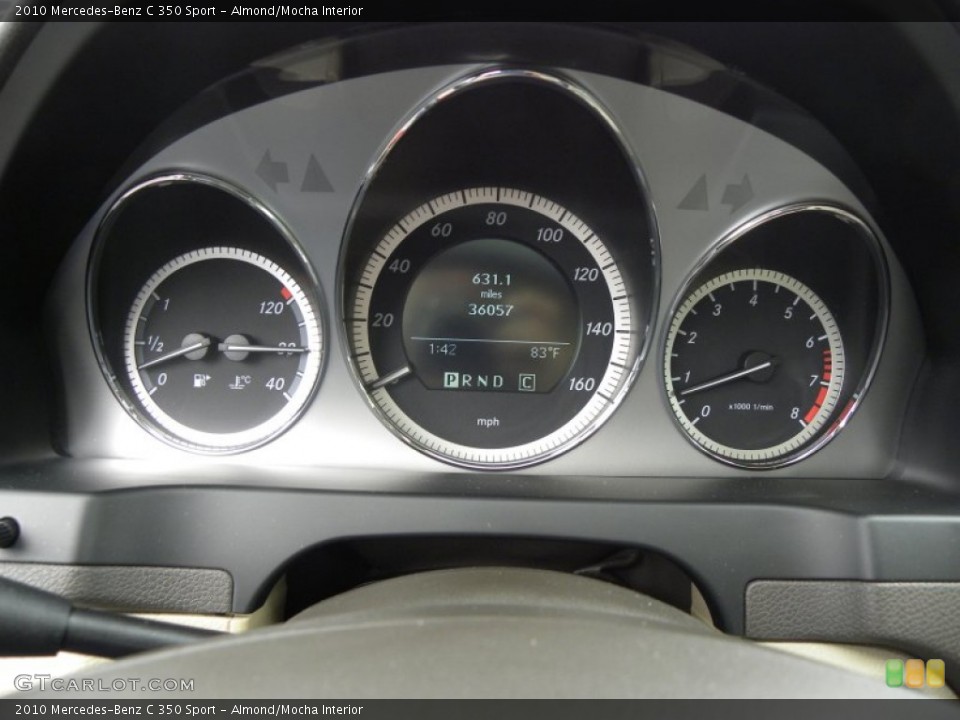 Almond/Mocha Interior Gauges for the 2010 Mercedes-Benz C 350 Sport #56713262