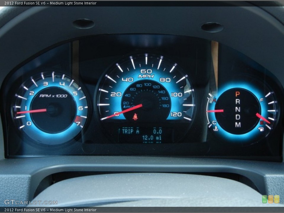 Medium Light Stone Interior Gauges for the 2012 Ford Fusion SE V6 #56713361