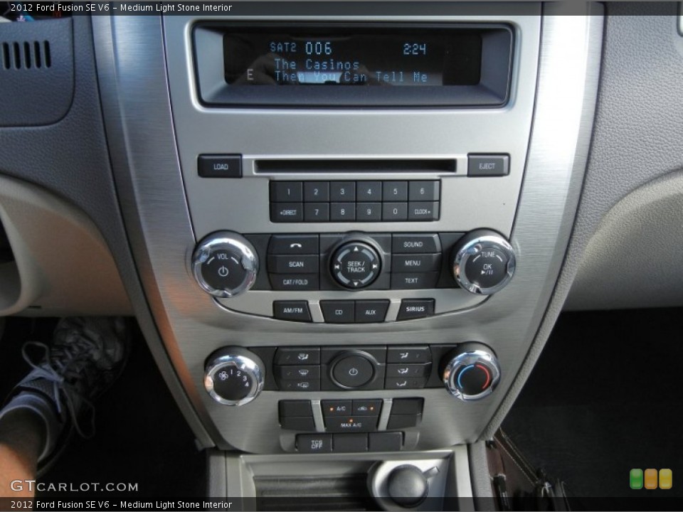 Medium Light Stone Interior Controls for the 2012 Ford Fusion SE V6 #56713367