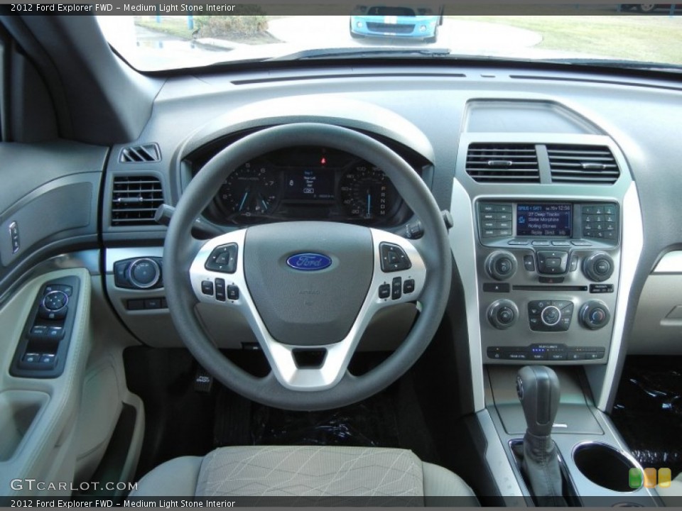 Medium Light Stone Interior Dashboard for the 2012 Ford Explorer FWD #56714039