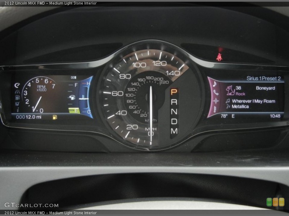 Medium Light Stone Interior Gauges for the 2012 Lincoln MKX FWD #56714163