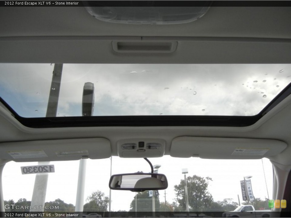 Stone Interior Sunroof for the 2012 Ford Escape XLT V6 #56714270