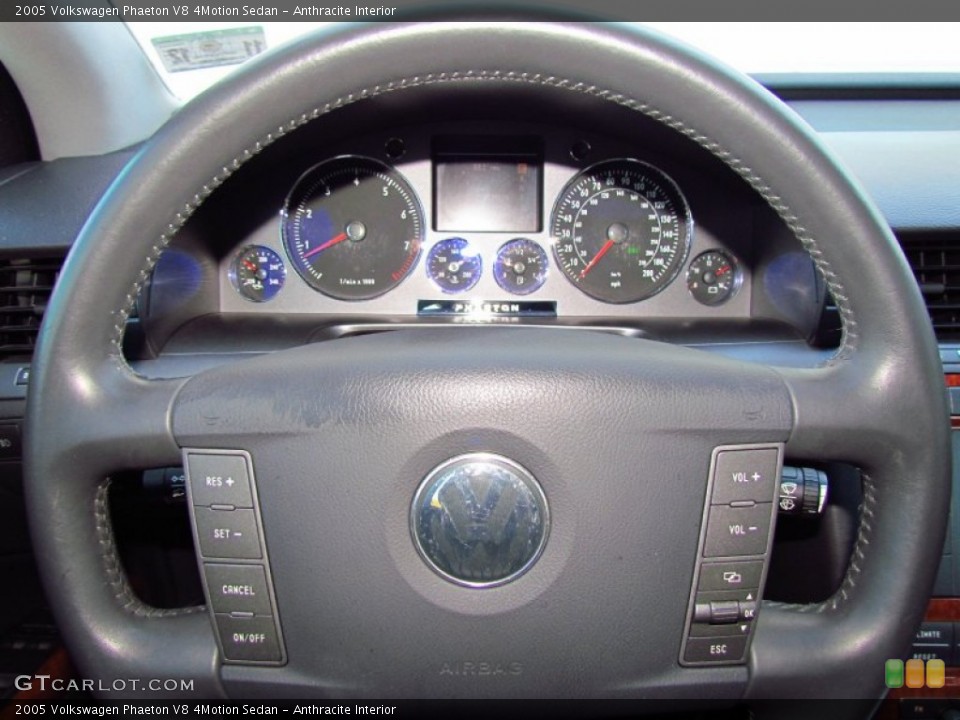 Anthracite Interior Steering Wheel for the 2005 Volkswagen Phaeton V8 4Motion Sedan #56717003
