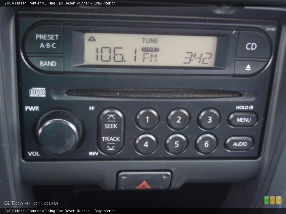 Gray Interior Audio System for the 2004 Nissan Frontier XE King Cab Desert Runner #56717796