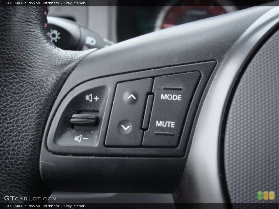 Gray Interior Controls for the 2010 Kia Rio Rio5 SX Hatchback #56718523