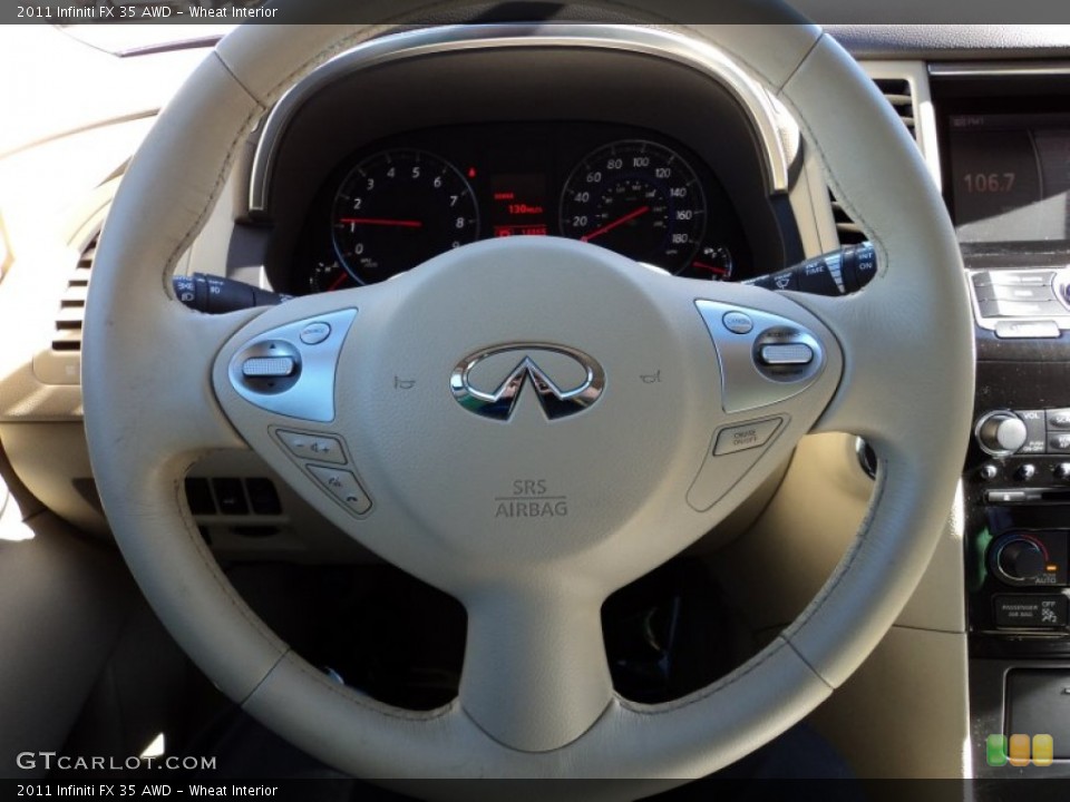 Wheat Interior Steering Wheel for the 2011 Infiniti FX 35 AWD #56719046