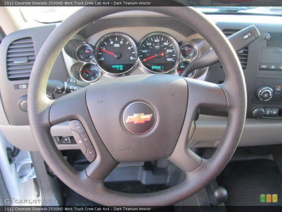 Dark Titanium Interior Steering Wheel for the 2012 Chevrolet Silverado 2500HD Work Truck Crew Cab 4x4 #56719421