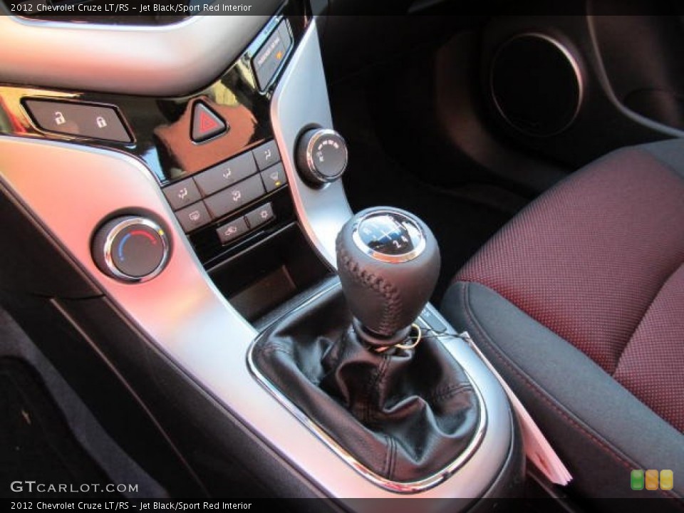 Jet Black/Sport Red Interior Transmission for the 2012 Chevrolet Cruze LT/RS #56719565