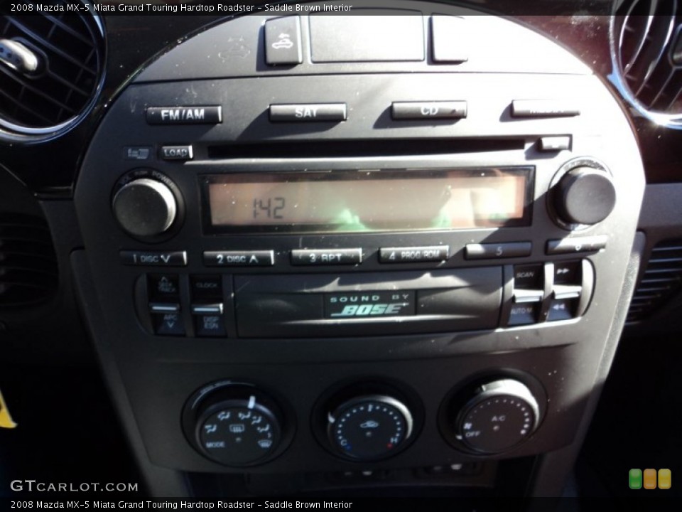 Saddle Brown Interior Audio System for the 2008 Mazda MX-5 Miata Grand Touring Hardtop Roadster #56720768