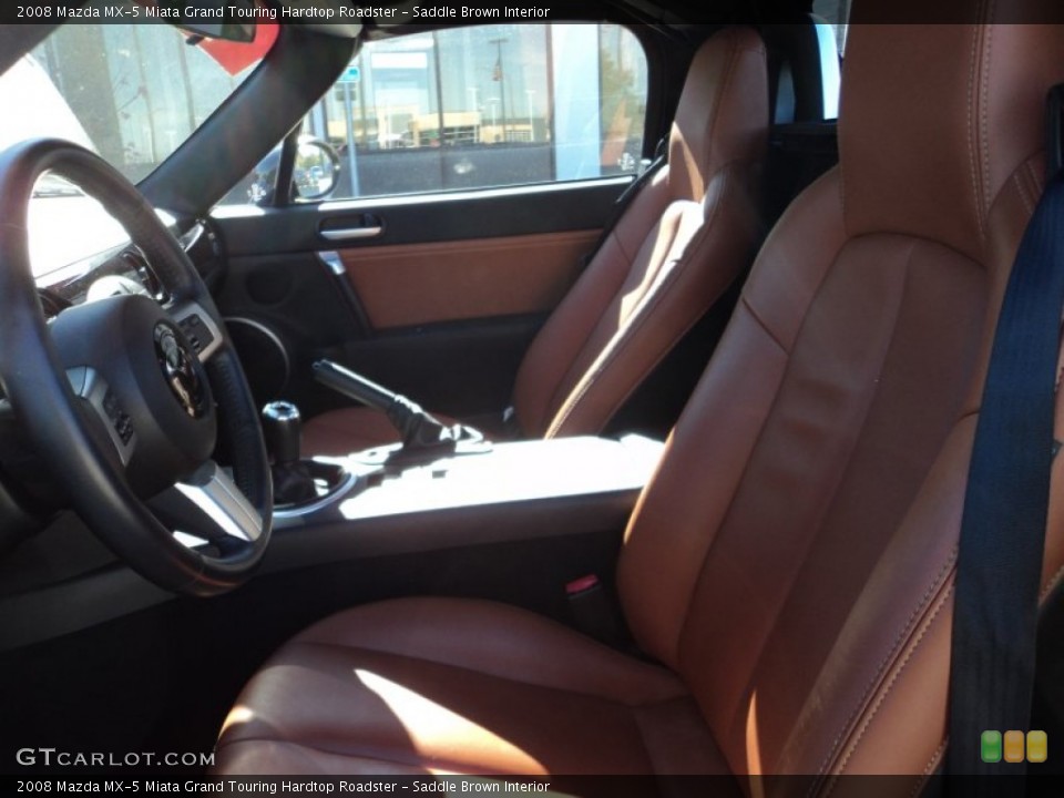 Saddle Brown Interior Photo for the 2008 Mazda MX-5 Miata Grand Touring Hardtop Roadster #56720804