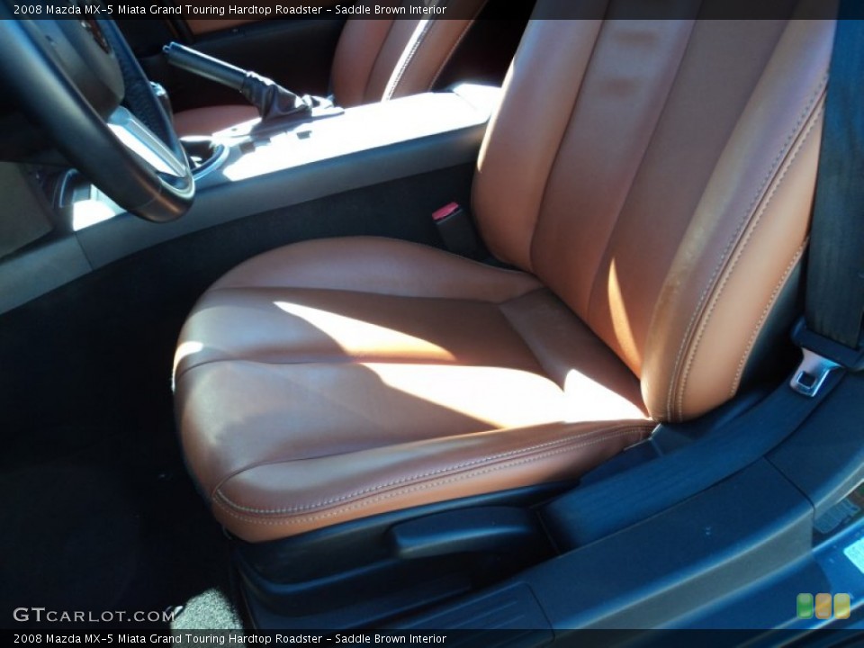Saddle Brown Interior Photo for the 2008 Mazda MX-5 Miata Grand Touring Hardtop Roadster #56720813