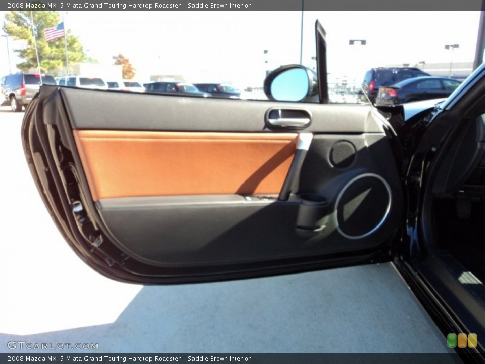 Saddle Brown Interior Door Panel for the 2008 Mazda MX-5 Miata Grand Touring Hardtop Roadster #56720842