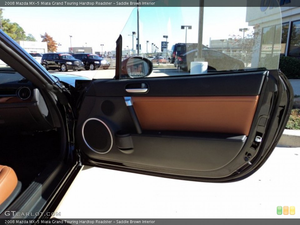 Saddle Brown Interior Door Panel for the 2008 Mazda MX-5 Miata Grand Touring Hardtop Roadster #56720851