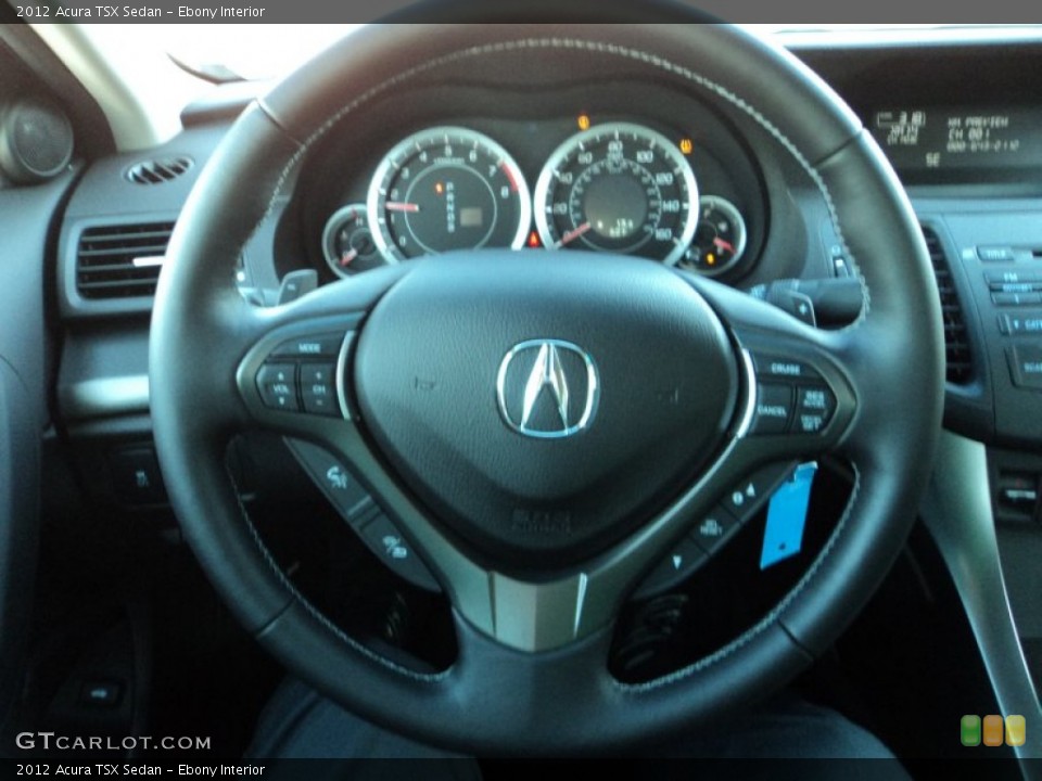Ebony Interior Steering Wheel for the 2012 Acura TSX Sedan #56722004