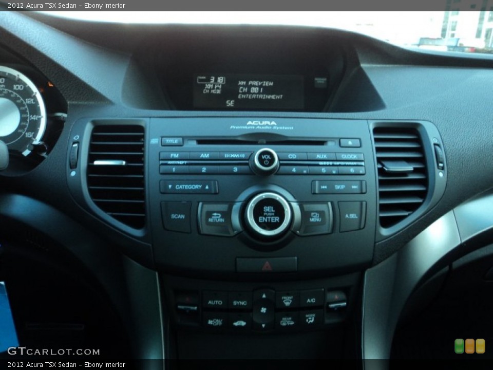 Ebony Interior Controls for the 2012 Acura TSX Sedan #56722028
