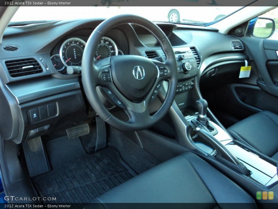Ebony Interior Prime Interior for the 2012 Acura TSX Sedan #56722061