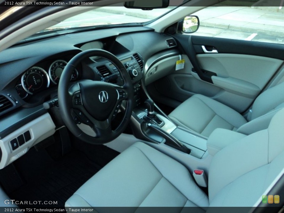 Taupe Interior Prime Interior for the 2012 Acura TSX Technology Sedan #56722232