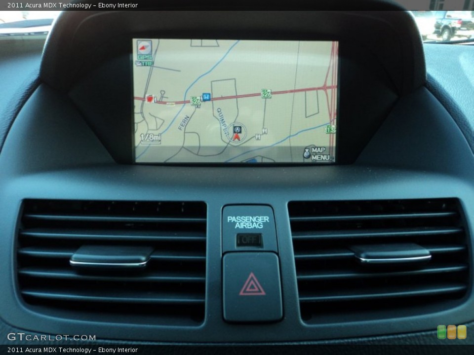 Ebony Interior Navigation for the 2011 Acura MDX Technology #56722487