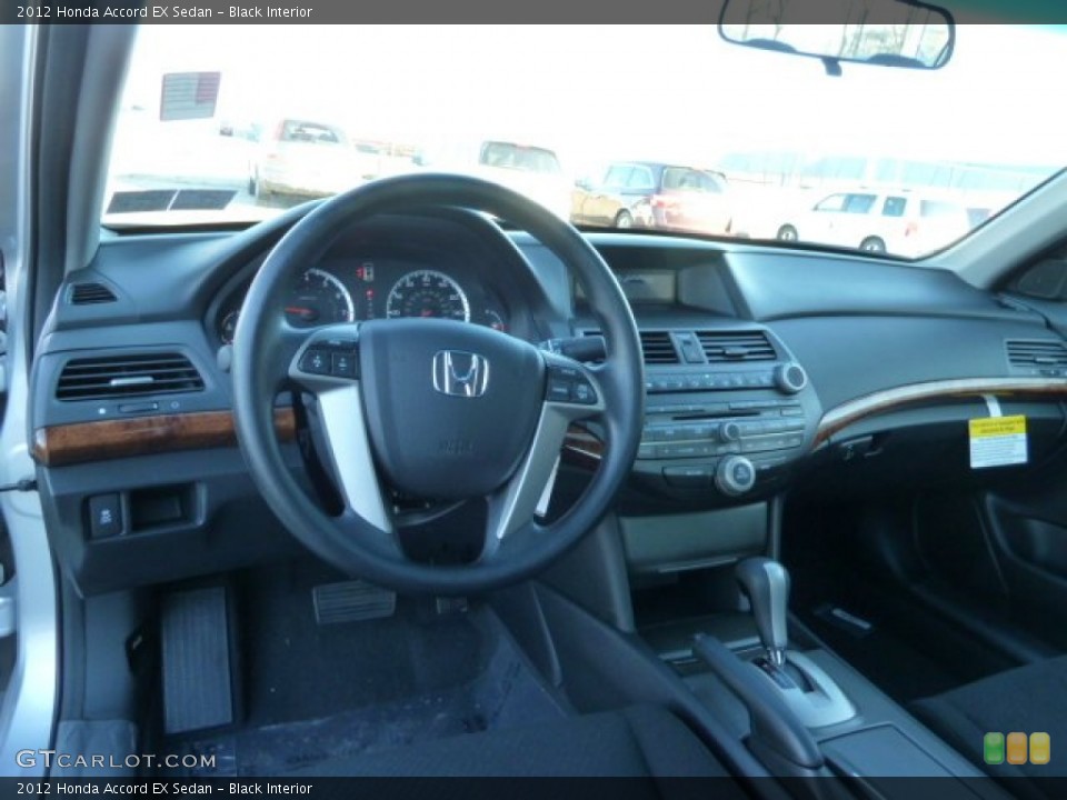 Black Interior Dashboard for the 2012 Honda Accord EX Sedan #56725100